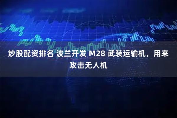 炒股配资排名 波兰开发 M28 武装运输机，用来攻击无人机